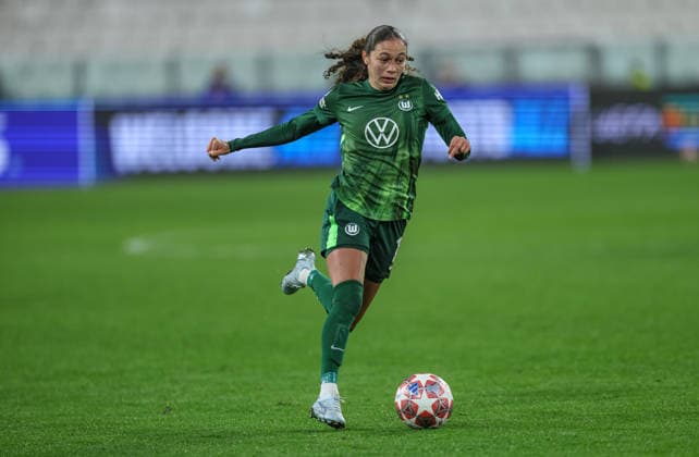 ITA, Wolfsburg, Juventus Turin vs VfL Wolfsburg, WomenÂs Champions League, Football, UEFA, Season 2025 2026, Allianz Stadium, Playoffs, Second leg in picture Kessya Bussy VfL Wolfsburg Women 19 DFB DFL REGULATIONS PROHIBIT ANY USE OF PHOTOGRAPHS AS IMAGE SEQUENCES AND OR QUASI VIDEO, 19 02 2026 Copyright: HMBxMedia HendrikxHamelau