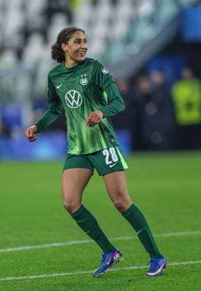 ITA, Wolfsburg, Juventus Turin vs VfL Wolfsburg, WomenÂs Champions League, Football, UEFA, Season 2025 2026, Allianz Stadium, Playoffs, Second leg in picture Cora Zicai VfL Wolfsburg Women 28 , Goal, Cheers and joy, Emotions DFB DFL REGULATIONS PROHIBIT ANY USE OF PHOTOGRAPHS AS IMAGE SEQUENCES AND OR QUASI VIDEO, 19 02 2026 Copyright: HMBxMedia HendrikxHamelau
