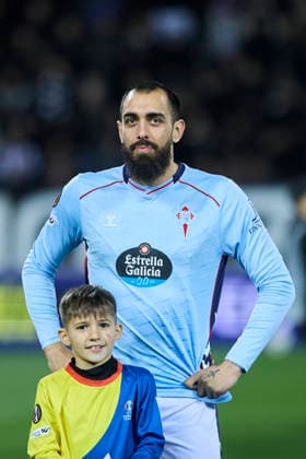 RC Celta de Vigo v Paok FC - UEFA Europa League THESSALONIKI, GREECE SPAIN - FEBRUARY 19: Borja Iglesias of Celta de Vigo looks on prior the UEFA Europa League 2025 26 KO Playoff match between Paok FC and RC Celta de Vigo at Toumba Stadium on February 19, 2026 in Thessaloniki, Greece. Thessaloniki Toumba Stadium Greece Copyright: xDiegoxSimonx
