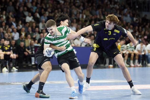 HANDBALL - CHAMPIONS LEAGUE - NANTES v SPORTING CP Filipe GARCA MONTEIRO of Sporting CP during the EHF Champions League, Group Phase, handball match between HBC Nantes and Sporting CP on 19 February 2026 at H Arena in Nantes, France - Photo Julien Kammerer NantesFrance  Copyright: xJulienxKammererx