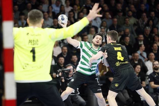 HANDBALL - CHAMPIONS LEAGUE - NANTES v SPORTING CP Natan Antonio SUAREZ DIAZ of Sporting CP during the EHF Champions League, Group Phase, handball match between HBC Nantes and Sporting CP on 19 February 2026 at H Arena in Nantes, France - Photo Julien Kammerer NantesFrance  Copyright: xJulienxKammererx
