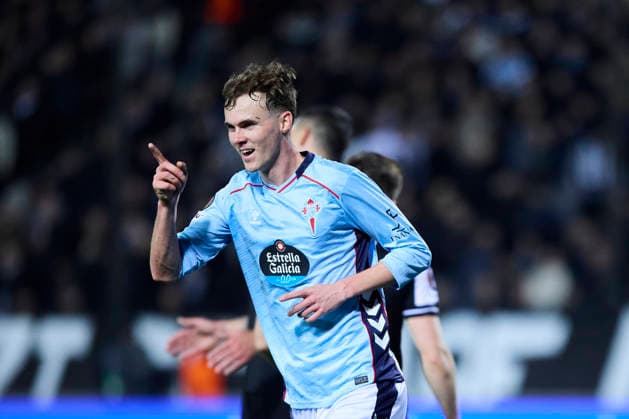 RC Celta de Vigo v Paok FC - UEFA Europa League THESSALONIKI, GREECE SPAIN - FEBRUARY 19: Williot Swedberg of Celta de Vigo celebrates after scoring his team s second goal during the UEFA Europa League 2025 26 KO Playoff match between Paok FC and RC Celta de Vigo at Toumba Stadium on February 19, 2026 in Thessaloniki, Greece. Thessaloniki Toumba Stadium Greece Copyright: xDiegoxSimonx