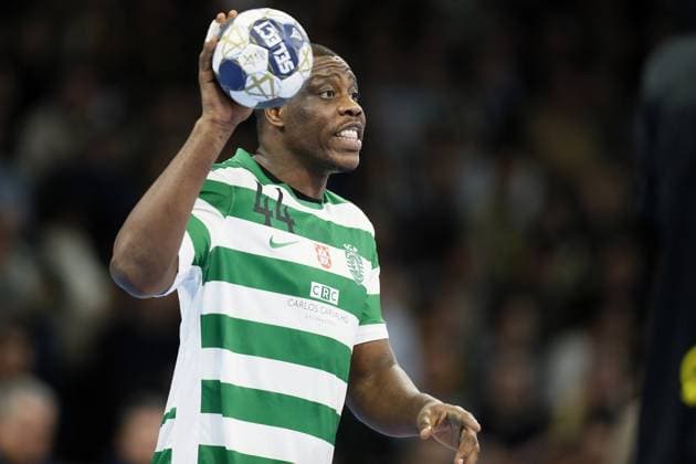 HANDBALL - CHAMPIONS LEAGUE - NANTES v SPORTING CP Christian Yahoza MOGA of Sporting CP during the EHF Champions League, Group Phase, handball match between HBC Nantes and Sporting CP on 19 February 2026 at H Arena in Nantes, France - Photo Julien Kammerer NantesFrance  Copyright: xJulienxKammererx