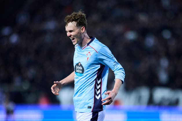 RC Celta de Vigo v Paok FC - UEFA Europa League THESSALONIKI, GREECE SPAIN - FEBRUARY 19: Williot Swedberg of Celta de Vigo celebrates after scoring his team s second goal during the UEFA Europa League 2025 26 KO Playoff match between Paok FC and RC Celta de Vigo at Toumba Stadium on February 19, 2026 in Thessaloniki, Greece. Thessaloniki Toumba Stadium Greece Copyright: xDiegoxSimonx