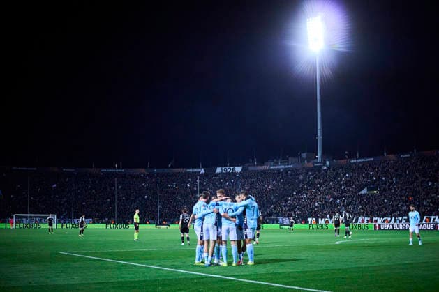 RC Celta de Vigo v Paok FC - UEFA Europa League THESSALONIKI, GREECE SPAIN - FEBRUARY 19: Williot Swedberg of Celta de Vigo celebrates after scoring his team s second goal during the UEFA Europa League 2025 26 KO Playoff match between Paok FC and RC Celta de Vigo at Toumba Stadium on February 19, 2026 in Thessaloniki, Greece. Thessaloniki Toumba Stadium Greece Copyright: xDiegoxSimonx