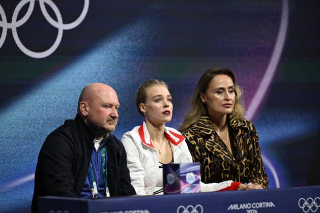 February 19, 2026, Milano, Lombardia, Italy: Anastasiia Gubanova from Georgia during the Winter Olympic Games, Olympische Spiele, Olympia, OS Milano Cortina 2026, Milano Ice Skating Arena, on February 19, 2026 in Milano, Italy Milano Italy - ZUMAm345 20260219_oly_m345_073 Copyright: xFedericoxManonix