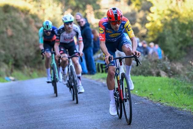 Volta Algarve 2026 Stage 2 FOIA (MONCHIQUE), PORTUGAL - FEBRUARY 19 : Ayuso Juan (ESP) of Lidl Trek attacking during stage 2 of the 52th edition of Volta Algarve an UCI ProSeries 2.Pro cycling road race stage for Men Elite of 147.2 km with start in Portimao and finish in Foia (Monchique) on February 19, 2026 in Foia (Monchique), Portugal, 19 02 2026 ( Motordriver Guy De Vuyst - Foia (Monchique) Portugal  Copyright: xNicoxVereeckenx