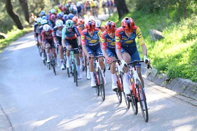 Volta Algarve 2026 Stage 2 FOIA (MONCHIQUE), PORTUGAL - FEBRUARY 19 : Verona Carlos (ESP) of Lidl Trek, Kamna Lennard (GER) of Lidl Trek and Ayuso Juan (ESP) of Lidl Trek in action during stage 2 of the 52th edition of Volta Algarve an UCI ProSeries 2.Pro cycling road race stage for Men Elite of 147.2 km with start in Portimao and finish in Foia (Monchique) on February 19, 2026 in Foia (Monchique), Portugal, 19 02 2026 ( Motordriver Guy De Vuyst - Foia (Monchique) Portugal  Copyright: xNicoxVereeckenx