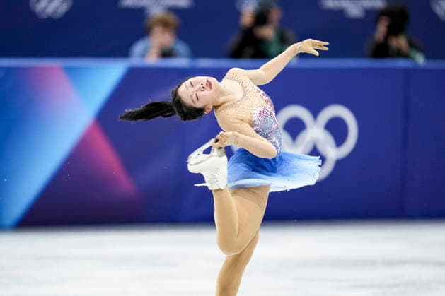 OLYMPICS - Winter Olympic Games, Olympische Spiele, Olympia, OS Milano Cortina 2026 MILAN,ITALY,19.FEB.26 - OLYMPICS, Figure skating, Eiskunstlauf - Winter Olympic Games Milano Cortina 2026, single skating, free, women. Image shows Ami Nakai (JPN).  GEPAxpictures xRanjithxKumar