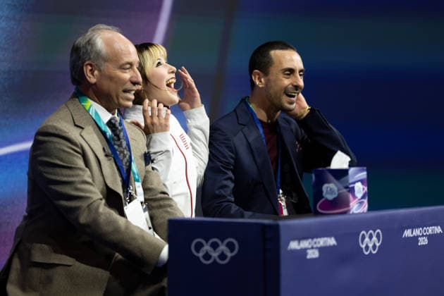 February 19, 2026, Milano, Lombardy, Italy: Alysa Liu of the United States reacts after her performance in the Figure skating, Eiskunstlauf Women Single during the 2026 Winter Olympics at the Milano Ice Skating Arena on Thursday in Milano. Olympics 2026: Milano Cortina: Figure Skating Women s  - ZUMAj89_ 20260219_oly_j89_075 Copyright: xPaulxKitagakixJr.x
