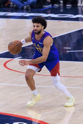 February 19, 2026, Inglewood, California, USA: Jamal Murray 27 of the Denver Nuggets during their regular season NBA, Basketball Herren, USA game against the Los Angeles Clippers on Thursday February 19, 2026 at Intuit Dome in Inglewood, California. ARIANA RUIZ PI Inglewood USA - ZUMAp124 20260219_zaa_p124_003 Copyright: xArianaxRuizx