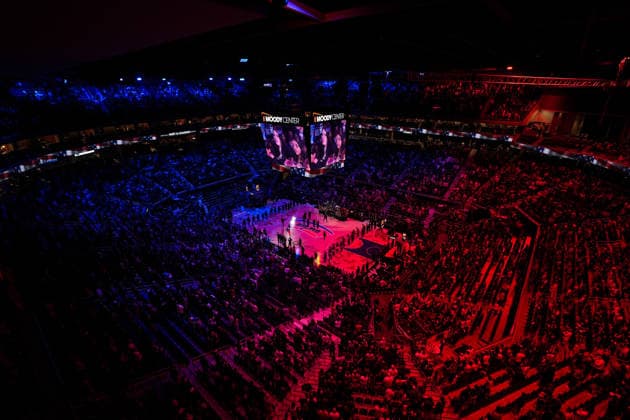 February 19, 2026, Austin, Texas, USA: A general view of the pregame ceremonies before the start of an NBA, Basketball Herren, USA game between the Spurs and the Suns on February 19, 2026 in Austin, Texas. The Spurs won, 121-94. Austin USA - ZUMAc201 20260219_zap_c201_027 Copyright: xScottxColemanx