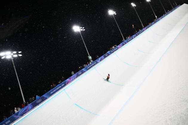 260219 -- LIVIGNO, Feb. 19, 2026 -- Kim Daeun of South Korea competes during the qualification of freestyle skiing women s freeski halfpipe at the Milan-Cortina 2026 Olympic Winter games, Winterspiele,Spiele, Summer games in Livigno, Italy, Feb. 19, 2026. MICO2026ITALY-LIVIGNO-OLYMPIC WINTER GAMES-FREESTYLE SKIING-WOMEN S FREESKI HALFPIPE-QUALIFICATION ZhangxHongxiang  (MICO2026)ITALY-LIVIGNO-OLYMPIC WINTER GAMES-FREESTYLE SKIING-WOMEN S FREESKI HALFPIPE-QUALIFICATION IMAGO ZhangxHongxiang  imago images 0848099831