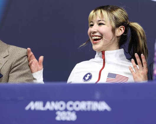 260219 -- MILAN, Feb. 19, 2026 -- Alysa Liu of the United States reacts after the free skating match of Figure skating, Eiskunstlauf women single skating at the Milan-Cortina 2026 Olympic Winter games, Winterspiele,Spiele, Summer games in Milan, Italy, Feb. 19, 2026. MICO2026ITALY-MILAN-OLYMPIC WINTER GAMES-FIGURE SKATING-WOMEN SINGLE SKATING-FREE SKATING LixMing  (MICO2026)ITALY-MILAN-OLYMPIC WINTER GAMES-FIGURE SKATING-WOMEN SINGLE SKATING-FREE SKATING IMAGO LixMing  imago images 0848109122