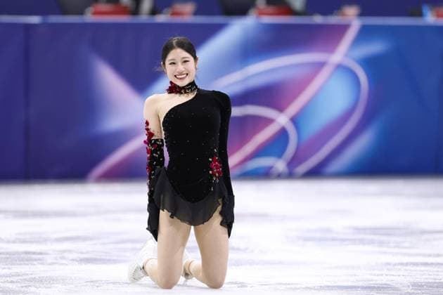 Milan Cortina Olympics: Figure skating, Eiskunstlauf Lee Hae In of South Korea is pictured after performing in the women s figure skating free program at the Milan Cortina Olympics at Milano Ice Skating Arena in Milan on Feb. 19, 2026.  A14AA0005307168P