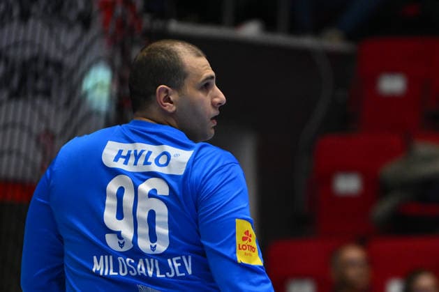Dinamo Bucharest v Fuchse Berlin - EHF Champions League Men 2025 26 MILOSAVLJEV Dejan plays during the EHF Champions League Men 2025 26 Group Phase game between Dinamo Bucharest and Fuchse Berlin in Bucharest, Romania, on February 19, 2026. Brasov Romania  Copyright: xAlexxNicodimx originalFilename:nicodim-dinamobu260219_npwL9.jpg