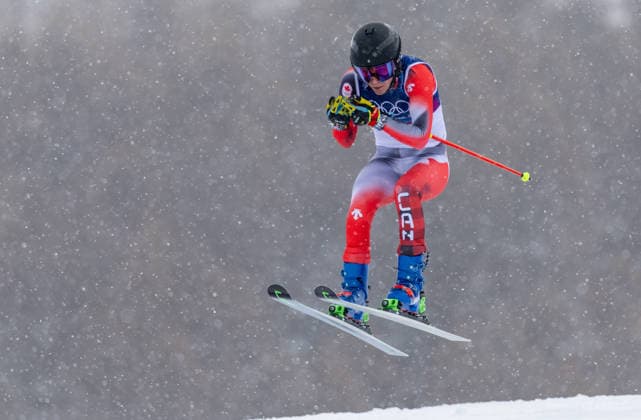 OLYMPICS - Winter Olympic Games, Olympische Spiele, Olympia, OS Milano Cortina 2026 LIVIGNO,ITALY,20.FEB.26 - OLYMPICS, SKI CROSS - Winter Olympic Games Milano Cortina 2026, Skicross, women, qualification. Image shows Brittany Phelan (CAN).  GEPAxpictures xHaraldxSteiner