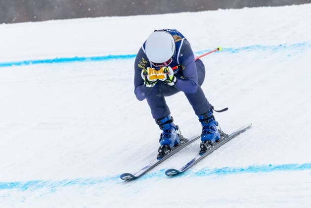OLYMPICS - Winter Olympic Games, Olympische Spiele, Olympia, OS Milano Cortina 2026 LIVIGNO,ITALY,20.FEB.26 - OLYMPICS, SKI CROSS - Winter Olympic Games Milano Cortina 2026, Skicross, women, qualification. Image shows Sandra Naeslund (SWE).  GEPAxpictures xHaraldxSteiner