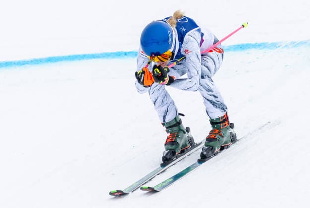 OLYMPICS - Winter Olympic Games, Olympische Spiele, Olympia, OS Milano Cortina 2026 LIVIGNO,ITALY,20.FEB.26 - OLYMPICS, SKI CROSS - Winter Olympic Games Milano Cortina 2026, Skicross, women, qualification. Image shows Fanny Smith (SUI).  GEPAxpictures xHaraldxSteiner