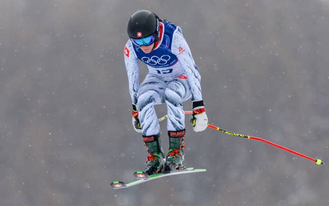 OLYMPICS - Winter Olympic Games, Olympische Spiele, Olympia, OS Milano Cortina 2026 LIVIGNO,ITALY,20.FEB.26 - OLYMPICS, SKI CROSS - Winter Olympic Games Milano Cortina 2026, Skicross, women, qualification. Image shows Talina Gantenbein (SUI).  GEPAxpictures xHaraldxSteiner