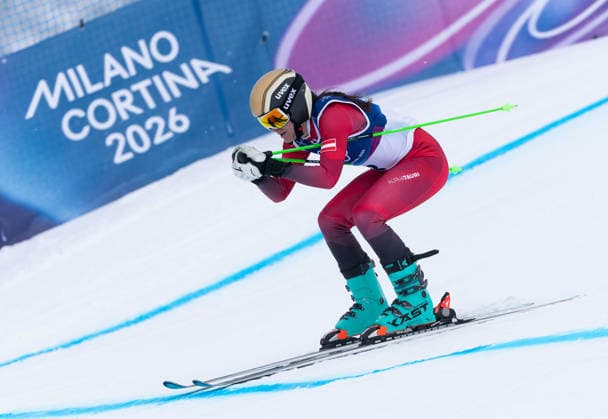 OLYMPICS - Winter Olympic Games, Olympische Spiele, Olympia, OS Milano Cortina 2026 LIVIGNO,ITALY,20.FEB.26 - OLYMPICS, SKI CROSS - Winter Olympic Games Milano Cortina 2026, Skicross, women, qualification. Image shows Sonja Gigler (AUT).  GEPAxpictures xWolfgangxGrebien