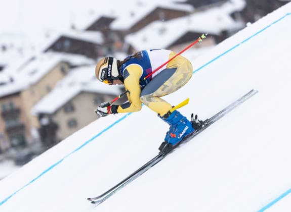 OLYMPICS - Winter Olympic Games, Olympische Spiele, Olympia, OS Milano Cortina 2026 LIVIGNO,ITALY,20.FEB.26 - OLYMPICS, SKI CROSS - Winter Olympic Games Milano Cortina 2026, Skicross, women, qualification. Image shows Talina Gantenbein (SUI).  GEPAxpictures xWolfgangxGrebien