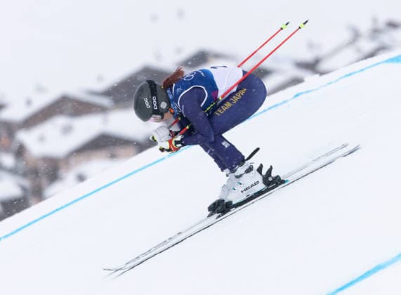 OLYMPICS - Winter Olympic Games, Olympische Spiele, Olympia, OS Milano Cortina 2026 LIVIGNO,ITALY,20.FEB.26 - OLYMPICS, SKI CROSS - Winter Olympic Games Milano Cortina 2026, Skicross, women, qualification. Image shows Makiko Arai (JPN).  GEPAxpictures xWolfgangxGrebien