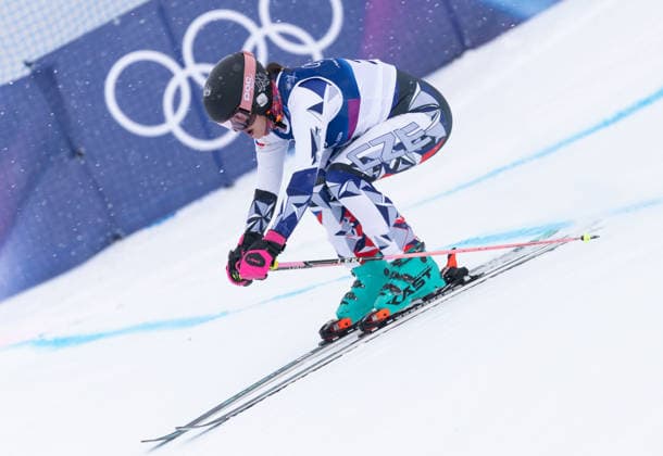 OLYMPICS - Winter Olympic Games, Olympische Spiele, Olympia, OS Milano Cortina 2026 LIVIGNO,ITALY,20.FEB.26 - OLYMPICS, SKI CROSS - Winter Olympic Games Milano Cortina 2026, Skicross, women, qualification. Image shows Diana Cholenska (CZE).  GEPAxpictures xWolfgangxGrebien