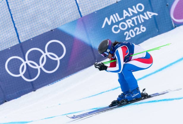 OLYMPICS - Winter Olympic Games, Olympische Spiele, Olympia, OS Milano Cortina 2026 LIVIGNO,ITALY,20.FEB.26 - OLYMPICS, SKI CROSS - Winter Olympic Games Milano Cortina 2026, Skicross, women, qualification. Image shows Marielle Berger Sabbatel (FRA).  GEPAxpictures xWolfgangxGrebien