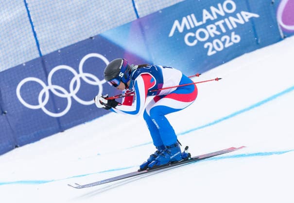 OLYMPICS - Winter Olympic Games, Olympische Spiele, Olympia, OS Milano Cortina 2026 LIVIGNO,ITALY,20.FEB.26 - OLYMPICS, SKI CROSS - Winter Olympic Games Milano Cortina 2026, Skicross, women, qualification. Image shows Anouck Errard (FRA).  GEPAxpictures xWolfgangxGrebien