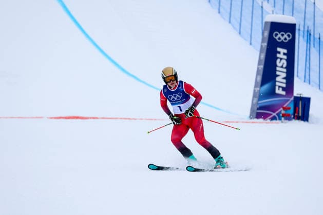 Livigno, Italien 20. Februar 2026: Ski Freestyle Ski Cross Frauen - Olympia 2026 Im Bild: Katrin Ofner (AUT) Snow Park *** Livigno, Italy February 20, 2026 Ski Freestyle Ski Cross Women Olympia 2026 In the picture Katrin Ofner AUT Snow Park Copyright: xFotostandx xHettichx