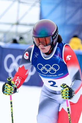 Livigno, Italien 20. Februar 2026: Ski Freestyle Ski Cross Frauen - Olympia 2026 Im Bild: Marielle Thompson (CAN) Snow Park *** Livigno, Italy February 20, 2026 Ski Freestyle Ski Cross Women Olympia 2026 In the picture Marielle Thompson CAN Snow Park Copyright: xFotostandx xHettichx