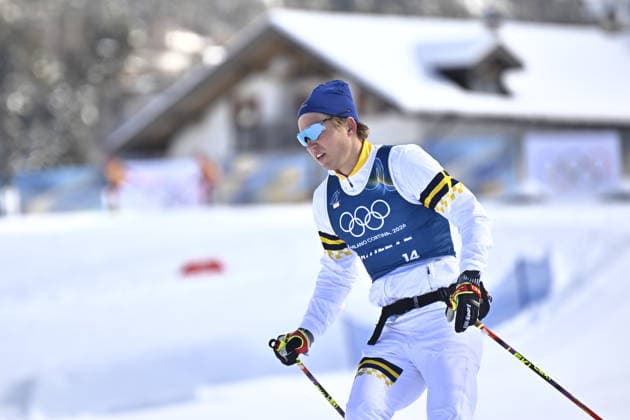 VAL DI FIEMME, ITALIEN 20260220 Sveriges Gustav Berglund tränar inför femmilen under vinter-OS pa Tesero längdskidstadion i Val di Fiemme, Italien. *** Bilden ingar i SPORTPAKET. För övriga BETALBILD *** VAL DI FIEMME ITALIEN x10430x *** VAL DI FIEMME, ITALY 20260220 Swedens Gustav Berglund trains for the five-mile race during the Winter Olympics at the Tesero cross-country stadium in Val di Fiemme, Italy Picture in SPORTPAKET For others PAYPICTURE VAL DI FIEMME ITALY x10430x  Copyright: xChristinexOlsson TTx OS 2026 SKIDOR TRÄNING