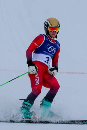 Livigno, Italien 20. Februar 2026: Ski Freestyle Ski Cross Frauen - Olympia 2026 Im Bild: Sonja Gigler (AUT) Snow Park *** Livigno, Italy February 20, 2026 Ski Freestyle Ski Cross Women Olympia 2026 In the picture Sonja Gigler AUT Snow Park Copyright: xFotostandx xHettichx