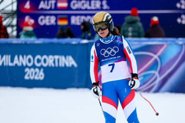 Livigno, Italien 20. Februar 2026: Ski Freestyle Ski Cross Frauen - Olympia 2026 Im Bild: Jade Grillet Aubert (FRA) Snow Park *** Livigno, Italy February 20, 2026 Ski Freestyle Ski Cross Women Olympia 2026 In the picture Jade Grillet Aubert FRA Snow Park Copyright: xFotostandx xHettichx