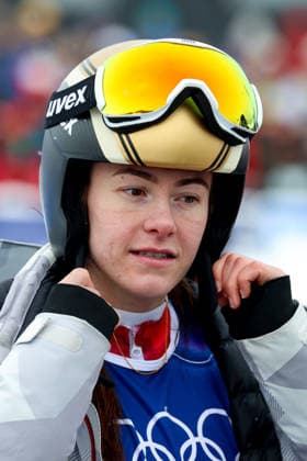 Livigno, Italien 20. Februar 2026: Ski Freestyle Ski Cross Frauen - Olympia 2026 Im Bild: Sonja Gigler (AUT) Snow Park *** Livigno, Italy February 20, 2026 Ski Freestyle Ski Cross Women Olympia 2026 In the picture Sonja Gigler AUT Snow Park Copyright: xFotostandx xHettichx
