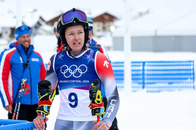 Livigno, Italien 20. Februar 2026: Ski Freestyle Ski Cross Frauen - Olympia 2026 Im Bild: Hannah Schmidt (CAN) Snow Park *** Livigno, Italy February 20, 2026 Ski Freestyle Ski Cross Women Olympia 2026 In the picture Hannah Schmidt CAN Snow Park Copyright: xFotostandx xHettichx