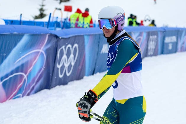 Livigno, Italien 20. Februar 2026: Ski Freestyle Ski Cross Frauen - Olympia 2026 Im Bild: Kyra Wheatley (AUS) Snow Park *** Livigno, Italy February 20, 2026 Ski Freestyle Ski Cross Women Olympia 2026 In the picture Kyra Wheatley AUS Snow Park Copyright: xFotostandx xHettichx