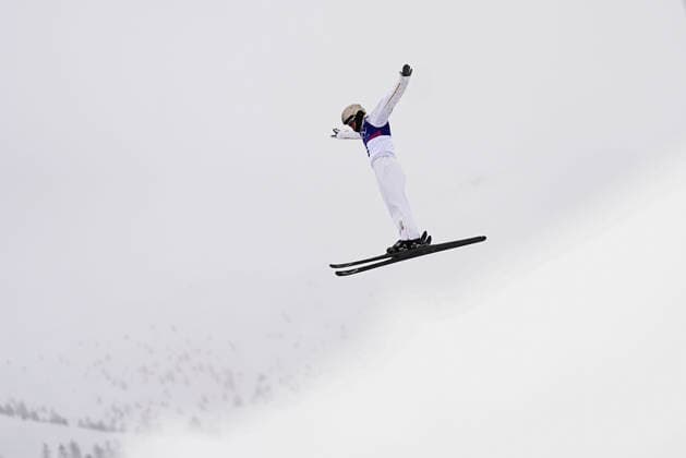 (260220) -- LIVIGNO, Feb. 20, 2026 -- Wang Xindi of China competes during the freestyle skiing men s aerials qualification 1 at the Milan-Cortina 2026 Olympic Winter games, Winterspiele,Spiele, Summer games in Livigno, Italy, Feb. 20, 2026. ) (MICO2026)ITALY-LIVIGNO-OLYMPIC WINTER GAMES-FREESTYLE SKIING-MEN S AERIALS-QUALIFICATION WuxHuiwo 