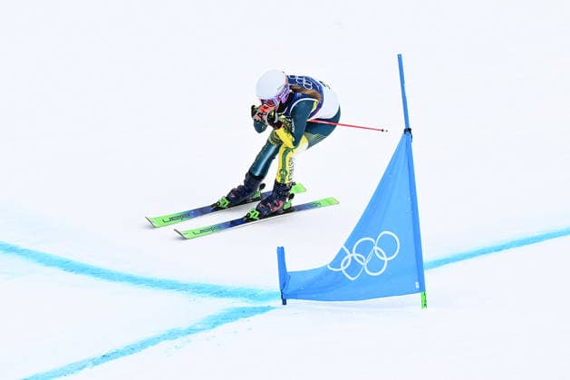 2026 WINTER Olympic Games, Olympische Spiele, Olympia, OS Kyra Wheatley of Australia competes in the seeding round of the Women™s Ski Cross at Livigno Snow Park, on day 14 of the 2026 Milano Cortina Winter Olympic Games in Italy, Friday, February 20, 2026. ( NO ARCHIVING, EDITORIAL USE ONLY LIVIGNO SONDRIO ITALY  Copyright: xDANxHIMBRECHTSx 20260220165694361757