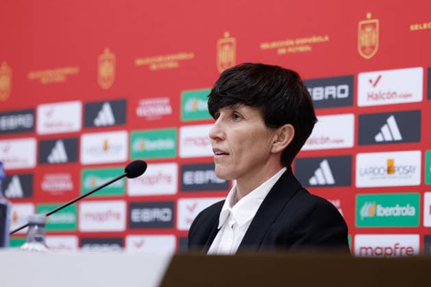 February 20, 2026, Las Rozas, Madrid, Spain: Sonia Bermudez, head coach of Spain, attends a press conference, PK, Pressekonferenz to announce the list of summoned players ahead the FIFA Women s World Cup 2027 football matches of Spain Team against Iceland and Ukraine at Ciudad del Futbol on February 20, 2026, in Las Rozas, Madrid, Spain. Las Rozas Spain - ZUMAa181 20260220_zaa_a181_004 Copyright: xDennisxAgyemanx