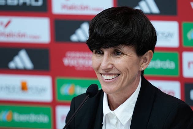 Football, Women's World Cup 2027, Spain national team, Sonia Bermudez at press conference