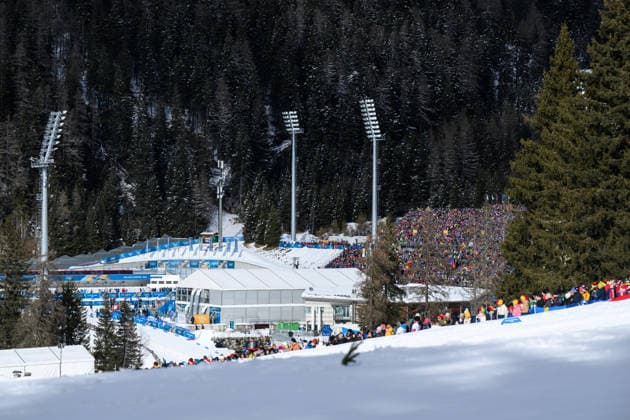 260220 View of Anterselva Biathlon Arena ahead of the men s biathlon 15 km mass start during day 14 of the 2026 Winter Olympics on February 20, 2026 in Anterselva. Photo: Mathias Bergeld BILDBYRAN kod MB MB1339 skidskytte biathlon skiskyting Olympic Games, Olympische Spiele, Olympia, OS olympics winter olympics os ol olympiska spel vinter-os olympiske leker milano cortina 2026 milan cortina 2026 milano cortina 2026 olympic games milano cortina 2026 winter olympic games milano cortina-os milano cortina-ol vinter-ol 14 bbeng masstart mass start arena *** 260220 View of Anterselva Biathlon Arena ahead of the men s biathlon 15 km mass start during day 14 of the 2026 Winter Olympics on February 20, 2026 in Anterselva Photo Mathias Bergeld BILDBYRAN code MB MB1339 biathlon biathlon olympic games olympics olympics winter olympics os ol olympiska spel vinter os olympiske leker milano cortina 2026 milan cortina 2026 milano cortina 2026 olympic games milano cortina 2026 winter olympic games milano cortina os milano cortina ol vinter ol 14 bbeng masstart mass start arena  Copyright: MATHIASxBERGELD BB260220MB018