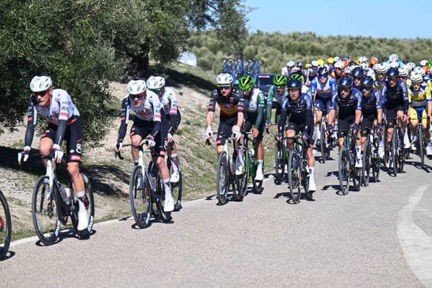 20-02-2026 Vuelta Andalucia; Tappa 03 Jaen - Lopera; 2026, Uae Emirates - Xrg; Johansen, Julius; Sivakov, Pavel; Wellens, Tim; 