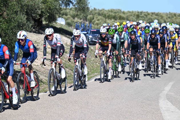 20-02-2026 Vuelta Andalucia; Tappa 03 Jaen - Lopera; 2026, Uae Emirates - Xrg; Johansen, Julius; Sivakov, Pavel; Wellens, Tim; 