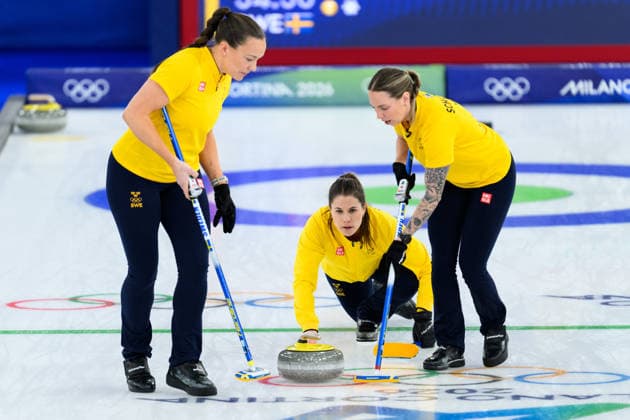260220 Agnes Knochenhauer, Anna Hasselborg and Sofia Scharback of Sweden competes in a women s semifinal curling match between Canada and Sweden during day 14 of the 2026 Winter Olympics on February 20, 2026 in Cortina. Photo: Jon Olav Nesvold BILDBYRAN COP 217 JE0127 curling Olympic Games, Olympische Spiele, Olympia, OS olympics winter olympics os ol olympiska spel vinter-os olympiske leker milano cortina 2026 milan cortina 2026 milano cortina 2026 olympic games milano cortina 2026 winter olympic games milano cortina-os milano cortina-ol vinter-ol 14 bbeng sverige sweden kanada canada dam *** 260220 Agnes Knochenhauer, Anna Hasselborg and Sofia Scharback of Sweden competes in a women s semifinal curling match between Canada and Sweden during day 14 of the 2026 Winter Olympics on February 20, 2026 in Cortina Photo Jon Olav Nesvold BILDBYRAN COP 217 JE0127 curling olympic games olympics winter olympics os ol olympiska spel vinter os olympiske leker milano cortina 2026 milan cortina 2026 milano cortina 2026 olympic games milano cortina 2026 winter olympic games milano cortina os milano cortina ol olympiska spel vinter ol 14 bbeng sverige sweden kanada canada dam  Copyright: JONxOLAVxNESVOLD BB260220JE008