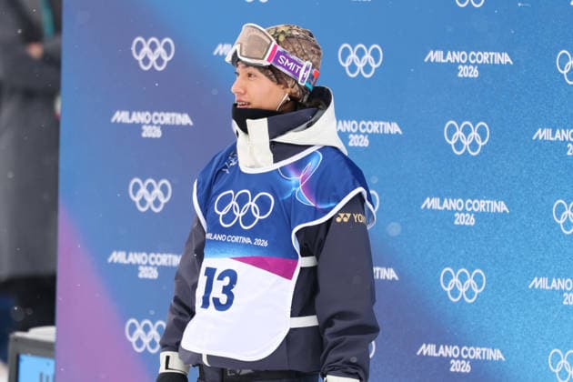 Toma Matsuura (JPN), FEBRUARY 20, 2026 - Freestyle Skiing : Men s Halfpipe Qualification during the Milano Cortina 2026 Olympic Winter games, Winterspiele,Spiele, Summer games at Livigno Snow Park in Livigno, Italy.  aflo_320605444