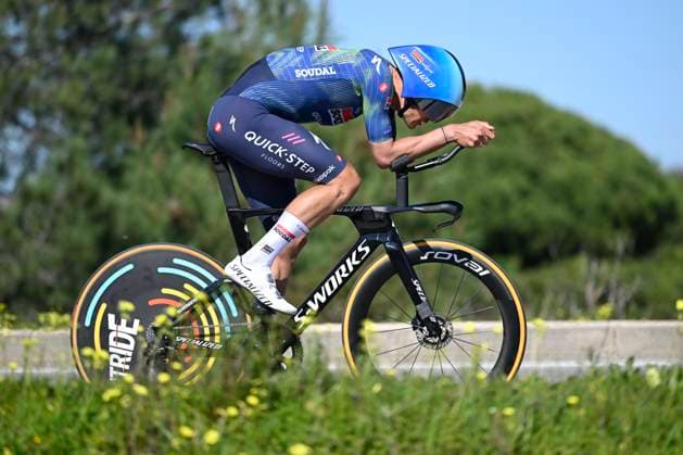 Volta Algarve 2026 Stage 3 VILAMOURA, PORTUGAL - FEBRUARY 20 : Stuyven Jasper (BEL) of Soudal Quick-Step during stage 3 of the 52th edition of Volta Algarve an UCI ProSeries 2.Pro Individual Time Trial stage for Men Elite of 19.5 km with start in Vilamoura and finish in Vilamoura on February 20, 2026 in Vilamoura, Portugal, 20 02 2026 ( Motordriver Guy De Vuyst - Vilamoura Portugal  Copyright: xNicoxVereeckenx