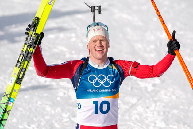 Winter Olympics in Milan Cortina 2026 Anterselva, Italy 20260220. Johannes Dale-Skjevdal from Norway cheers during the men s 15 km mass start in biathlon at the Winter Olympics in Milano Cortina 2026. Photo: Heiko Junge NTB Anterselva Italy EDITORIAL USE ONLY. RESTRICTED USE FOR BETTING COMPANIES Ref:_SPOI45hX-FdS8g.jpg *** Winter Olympics in Milan Cortina 2026 Anterselva, Italy 20260220 Johannes Dale Skjevdal from Norway cheers during the men s 15 km mass start in biathlon at the Winter Olympics in Milan Cortina 2026 Photo Heiko Junge NTB Anterselva Italy EDITORIAL USE ONLY RESTRICTED USE FOR BETTING COMPANIES  Copyright: xHeikoxJungex xNTBx