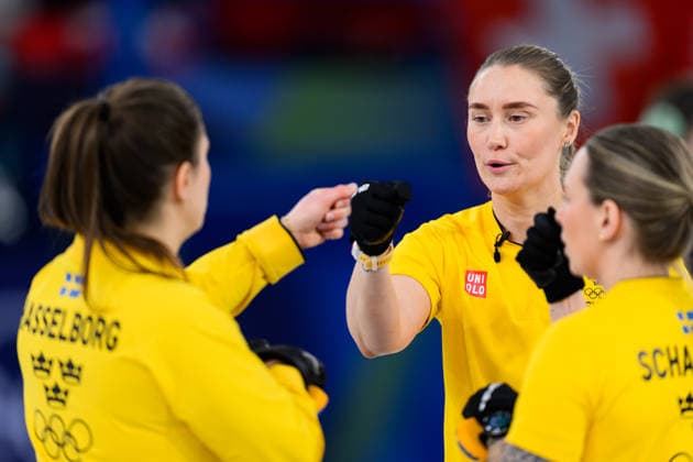 260220 Anna Hasselborg and Sara McManus of Sweden celebrate during women s semifinal curling match between Canada and Sweden during day 14 of the 2026 Winter Olympics on February 20, 2026 in Cortina. Photo: Jon Olav Nesvold BILDBYRAN COP 217 JE0127 curling Olympic Games, Olympische Spiele, Olympia, OS olympics winter olympics os ol olympiska spel vinter-os olympiske leker milano cortina 2026 milan cortina 2026 milano cortina 2026 olympic games milano cortina 2026 winter olympic games milano cortina-os milano cortina-ol vinter-ol 14 bbeng sverige sweden kanada canada dam jubel *** 260220 Anna Hasselborg and Sara McManus of Sweden celebrate during women s semifinal curling match between Canada and Sweden during day 14 of the 2026 Winter Olympics on February 20, 2026 in Cortina Photo Jon Olav Nesvold BILDBYRAN COP 217 JE0127 curling olympic games olympics winter olympics os ol olympiska spel vinter os olympiske leker milano cortina 2026 milan cortina 2026 milano cortina 2026 olympic games milano cortina 2026 winter olympic games milano cortina os milano cortina ol vinter ol 14 bbeng sverige sweden kanada canada dam jubel  Copyright: JONxOLAVxNESVOLD BB260220JE020